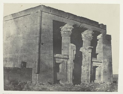 Chrám De Dakkeh, Naos; Núbie, deska 95 z alba "Egypte, Nubie, Palestine et Syrie" (1852) od Maxime Du Camp