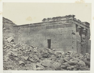 Temple De Dandour (Ancienne Tantour), Dédié à La Triade Osiris-Isis-Horus; Nubie, deska 93 z alba "Egypte, Nubie, Palestine et Syrie" (1852) od Maxime Du Camp
