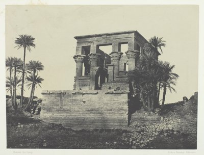 Temple Hypêthre, Philoe, Nubie, 184951, vytištěno 1852. od Maxime Du Camp