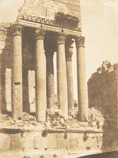 Jupiterův chrám v Baâlbek Héliopolis, 15. září 1850. od Maxime Du Camp