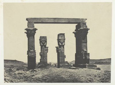 Temple de Kardassy, Nubie, 184951, vytištěno 1852. od Maxime Du Camp