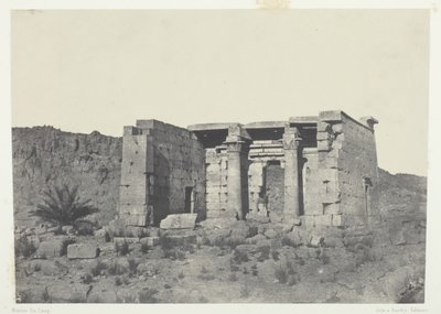 Chrám Tafeh Starověký Taphis, Núbie, 184951, vytištěno 1852. od Maxime Du Camp