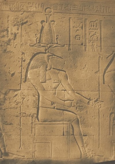 Thoth Ibiocephalus bůh dopisů ve Philae, duben 1850. od Maxime Du Camp