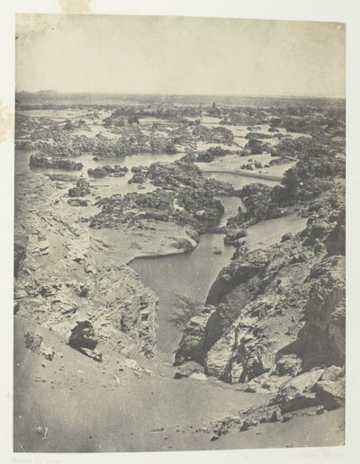 Cavalier View of the Second Cataract, Nubia, 184951, tištěno 1852. od Maxime Du Camp