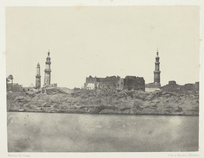Celkový pohled, Girgeh, Horní Egypt od Maxime Du Camp