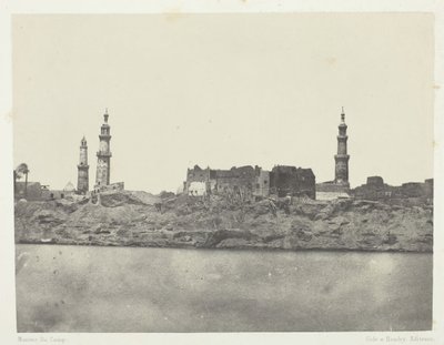 General View, Girgeh, Horní Egypt, 184951, tištěno 1852. od Maxime Du Camp