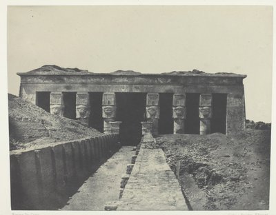 Celkový pohled, Velký chrám Dendera Teutyres, Horní Egypt, 184951, vytištěno 1852. od Maxime Du Camp