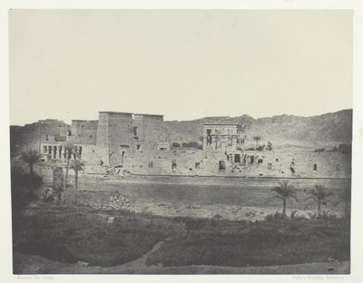 Pohled převzatý z ostrova Beghé, pohled na západ, Philoe, Nubia, 184951, vytištěno 1852. od Maxime Du Camp
