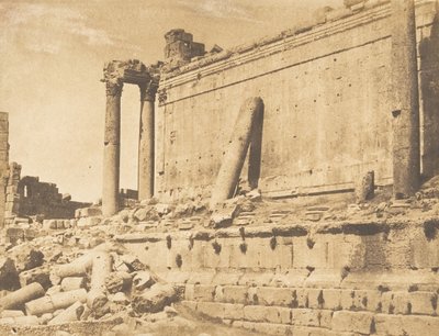 Pohled na Jupiterův chrám v Baâlbek Heliopolis, 15. září 1850. od Maxime Du Camp