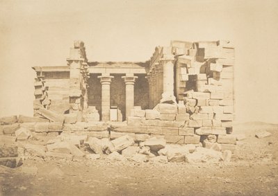 Pohled na chrám Maharakka Hiera-Sycaminos, 5. dubna 1850. od Maxime Du Camp
