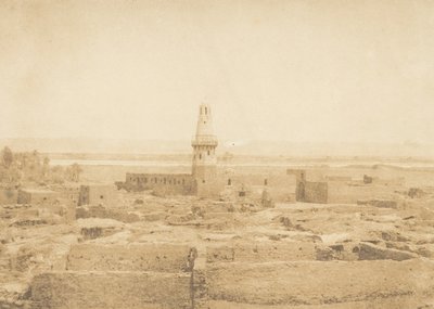 Pohled na vesnici Edfu, 1849-50. od Maxime Du Camp
