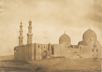 Celkový pohled na mešitu a hrobku sultána Bezkouka, El-Melek..., prosinec 1849-leden 1850. od Maxime Du Camp