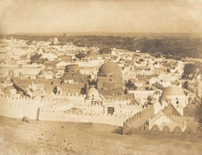Celkový pohled na hřbitov Siout, 1849-50. od Maxime Du Camp