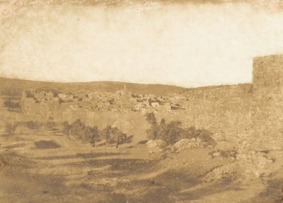 Pohled pořízený severozápadně od Jeruzaléma, srpen 1850. od Maxime Du Camp