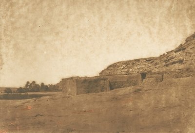 Pohled pořízený ve vesnici Abou-hor obratníku Raka, duben 1850. od Maxime Du Camp