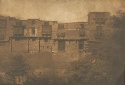 Pohled z Jardin du Quartier Franc, v Káhiře, prosinec 1849-leden 1850. od Maxime Du Camp