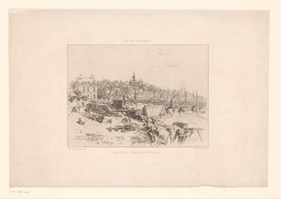 Gezicht op de Haven van Trouville Starý přístav v Trouville (název na objektu) Elegantní život (název série na objektu) od Maxime François Antoine Lalanne