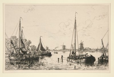 A Zaandam, Holandsko (At Zaandam, Holandsko) od Maxime Lalanne