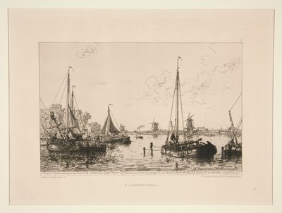 A Zaandam, Hollande (V Zaandam, Holandsko) od Maxime Lalanne