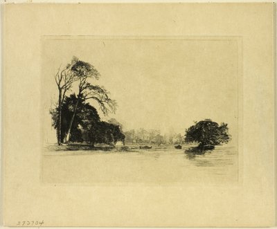 Banks of the Thames poblíž Londýna od Maxime Lalanne