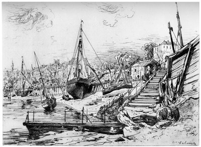 Concarneau, c1850-1895 1924 od Maxime Lalanne