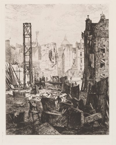 Demolice pro otevření Boulevard St. Germain od Maxime Lalanne