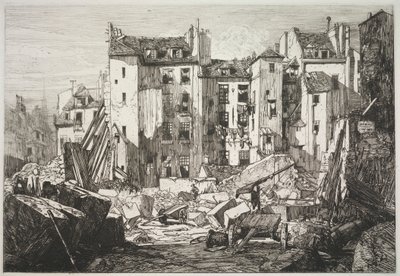 Demolice pro otevření Rue des Écoles od Maxime Lalanne