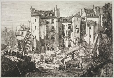 Demolice pro otevření Rue des Écoles, 1862. od Maxime Lalanne