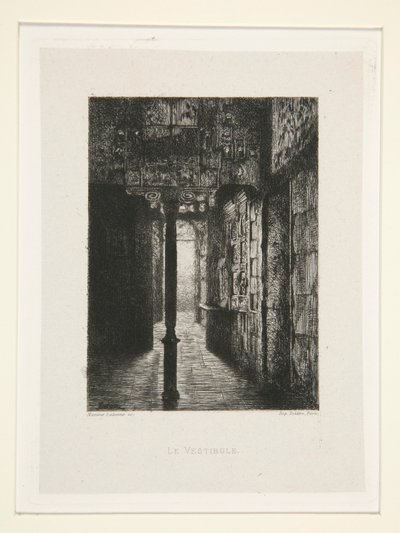 Vestibul, pl. 3 z apartmá At Victor Hugo (Victor Hugo). od Maxime Lalanne