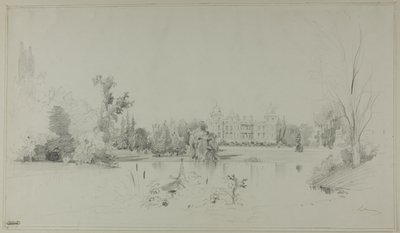 Park M. de Rothschilda ve Ferrières od Maxime Lalanne