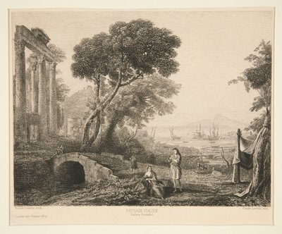 Paysage Italien (italská krajina) od Maxime Lalanne
