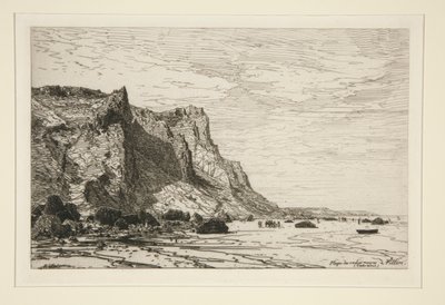 Pláž černých krav? Villers (Calvados) (Pláž černých krav ve Villers [Cavaldos]) od Maxime Lalanne