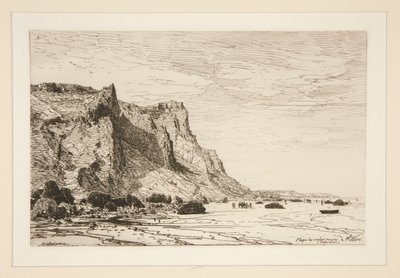 Pláž černých krav? Villers (Calvados) (Pláž černých krav ve Villiers [Cavaldos]) od Maxime Lalanne