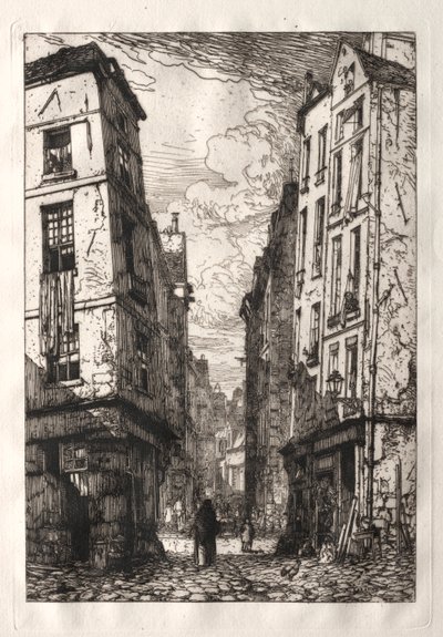 Rue des Marmousets (Stará Paříž) od Maxime Lalanne