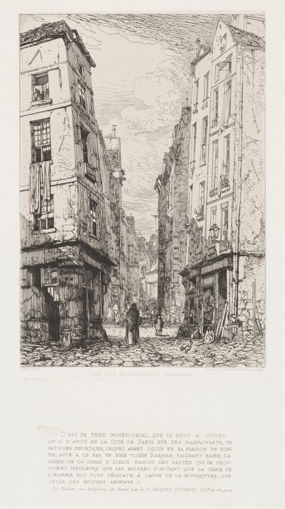 Rue des Marmousets (Stará Paříž) od Maxime Lalanne