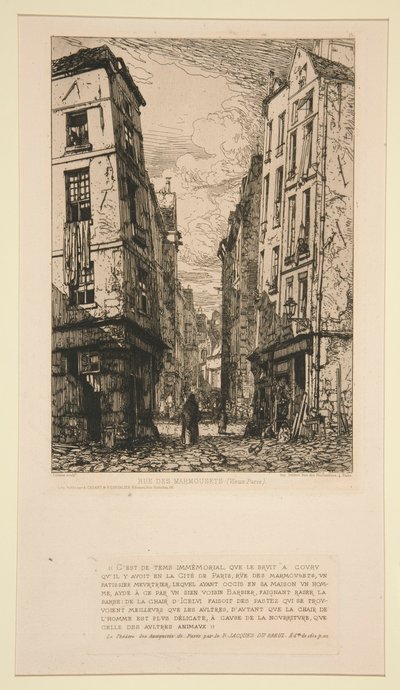 Rue des Marmousets (Stará Paříž) od Maxime Lalanne