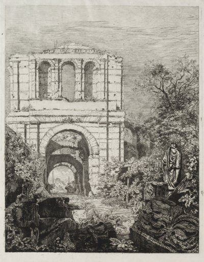 Ruiny paláce Lallien. od Maxime Lalanne