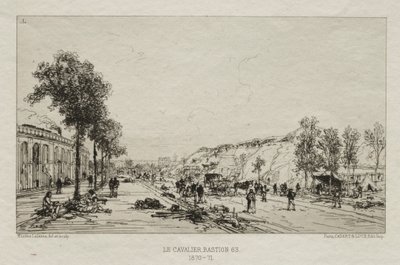 Souvenirs artistiques du Siège de Paris: Le Cavalie Bastion 63, 1870-71. od Maxime Lalanne