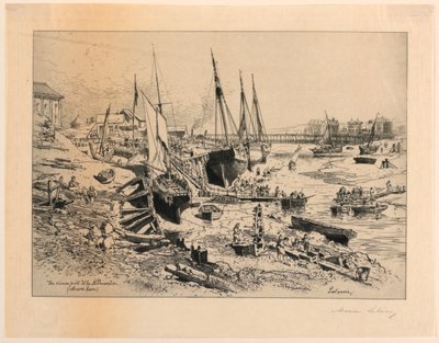 Starý přístav Normandie od Maxime Lalanne