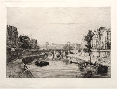 Pohled z Pont St. Michel od Maxime Lalanne