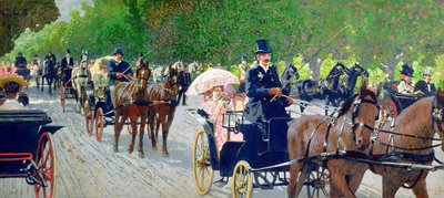 Jízda v parku Prater od Maximilian Lenz