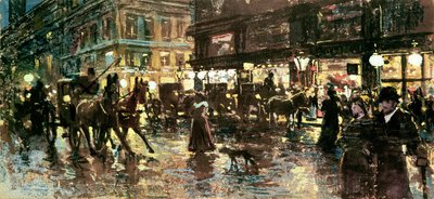 Ringstrasse v noci, Vídeň od Maximilian Lenz