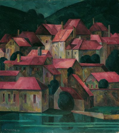 červené střechy od Maximilian Reinitz