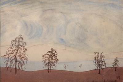 Krajina se stromy, 1917 od Maximilian Voloshin