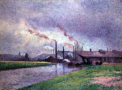 Podél řeky od Maximilien Luce