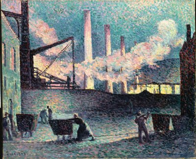 Tovární komíny v Couillet, 1903 od Maximilien Luce