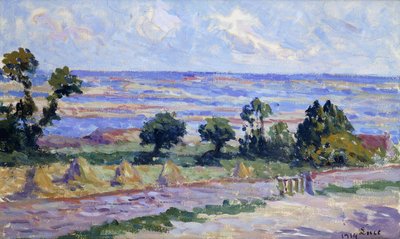Stohy sena u moře; Stohy sena u moře, 1914 od Maximilien Luce