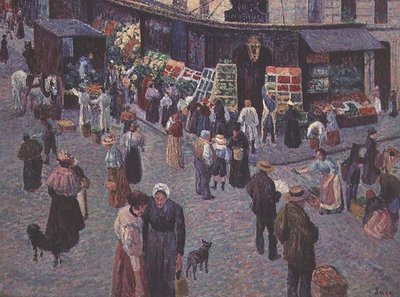 Rue des Abbesses od Maximilien Luce