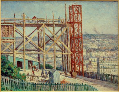 Stavba Sacré-Coeur od Maximilien Luce