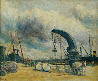 The Port, Quay at Schiedamm, 1907 od Maximilien Luce
